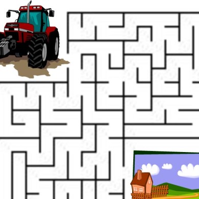 Bludiště – Dojeďte traktorem na louku