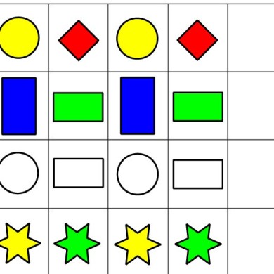 Logické řady – barvy a tvary