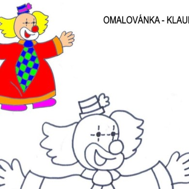 Omalovánka – klaun