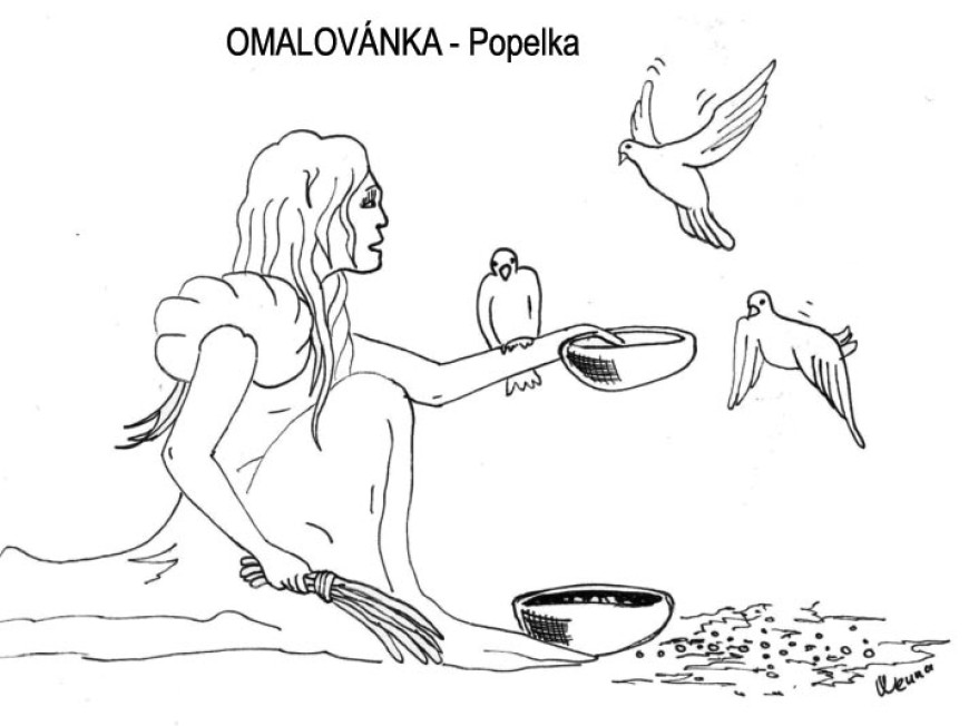 Omalovánka – Popelka