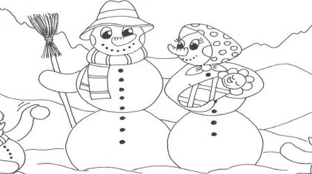 Rodinka sněhuláků