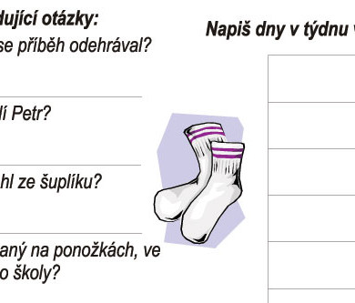 Čeština hrou: Ponožky