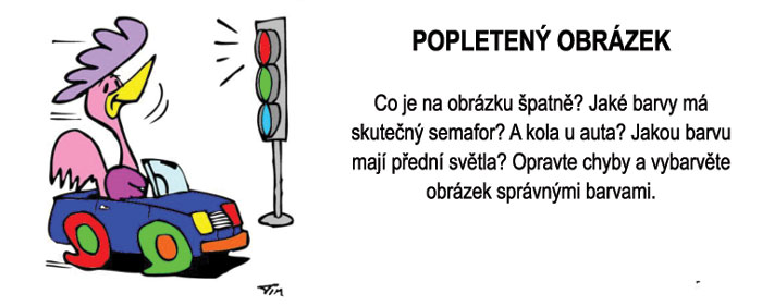 Popletený obrázek – omalovánka